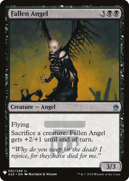 Fallen Angel (LIST-A25-91) - The List