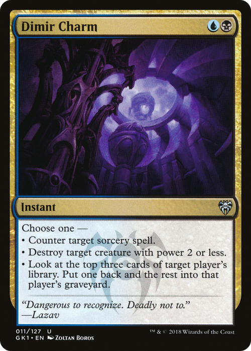 Dimir Charm (GR1-011) - GRN Guild Kit