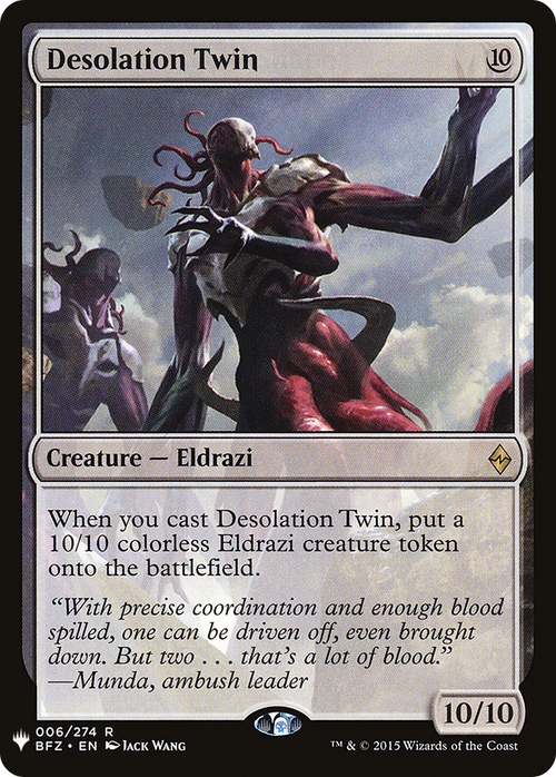Desolation Twin (LIST-BFZ-6) - The List