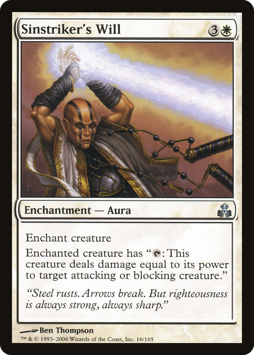 Sinstriker's Will (GPT-016) - Guildpact