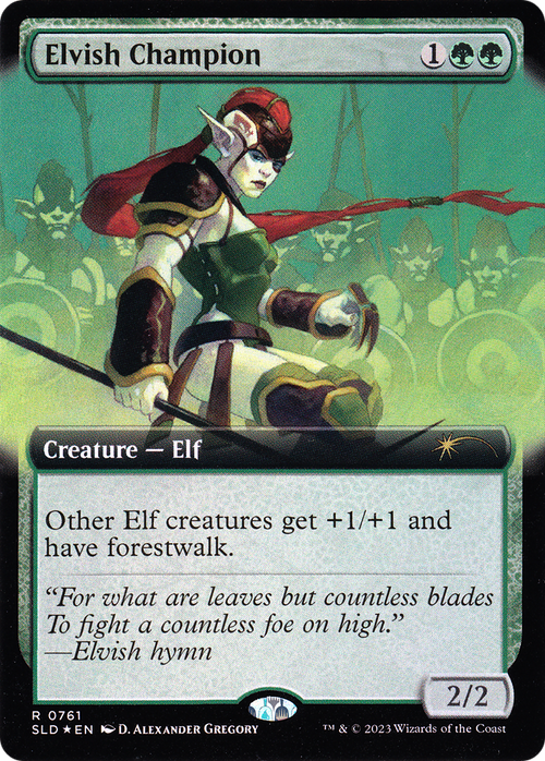 Elvish Champion (Extended Art) (SLD-761) - Secret Lair Drop: (Extended Art) Foil