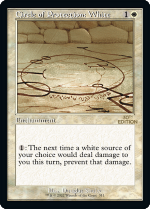 Circle of Protection: White (Retro Frame) (30A-311) - 30th Anniversary Edition