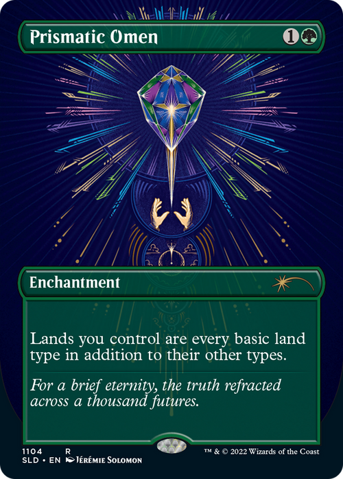 Prismatic Omen (Borderless) (SLD-1104) - Secret Lair Drop