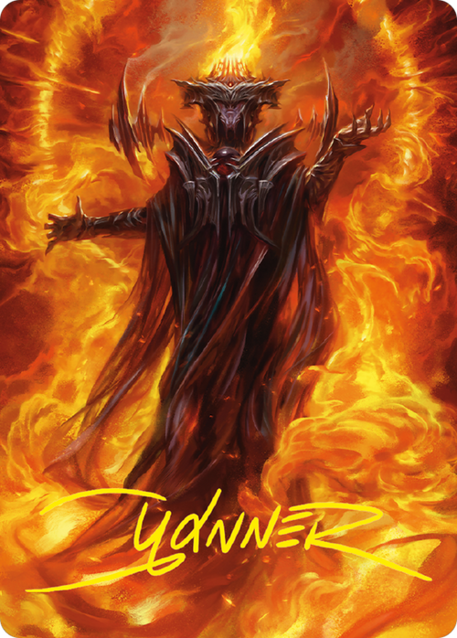 Sauron, the Dark Lord // Sauron, the Dark Lord (ALTR-021) - Tales of Middle-earth Art Series (Borderless) Foil