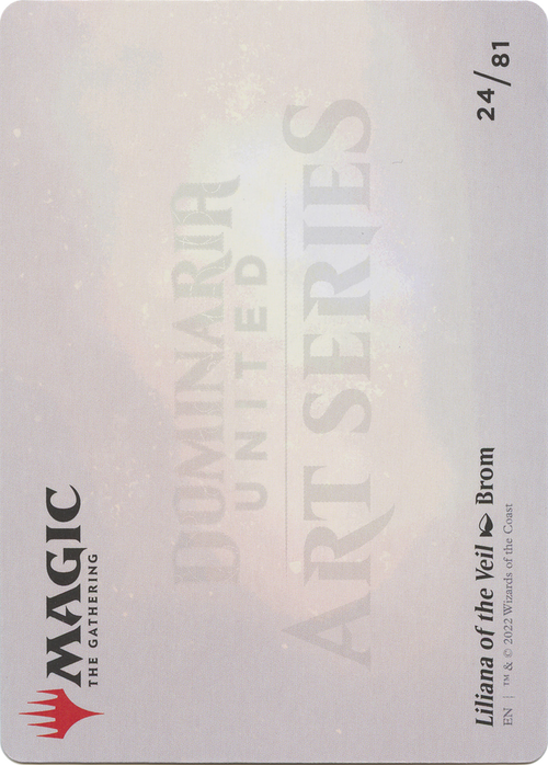 Liliana of the Veil // Liliana of the Veil (ADMU-024) - Dominaria United Art Series (Borderless) Foil
