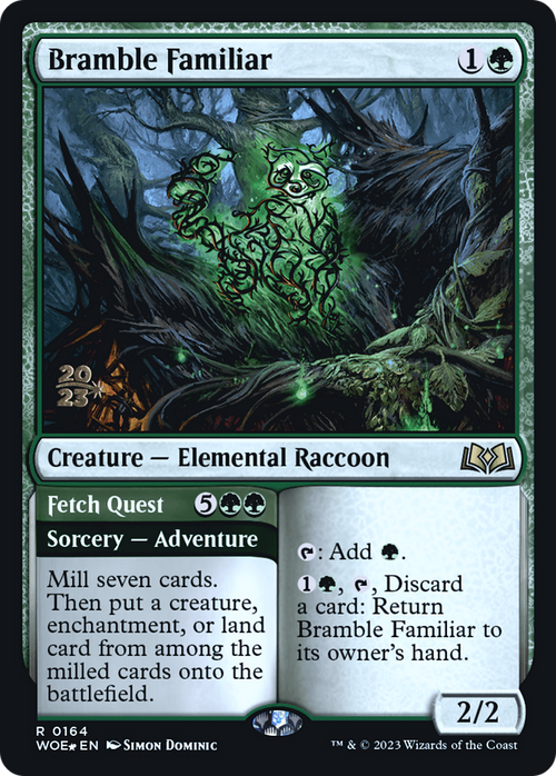 Bramble Familiar (PRE-164) - Wilds of Eldraine Promos Foil