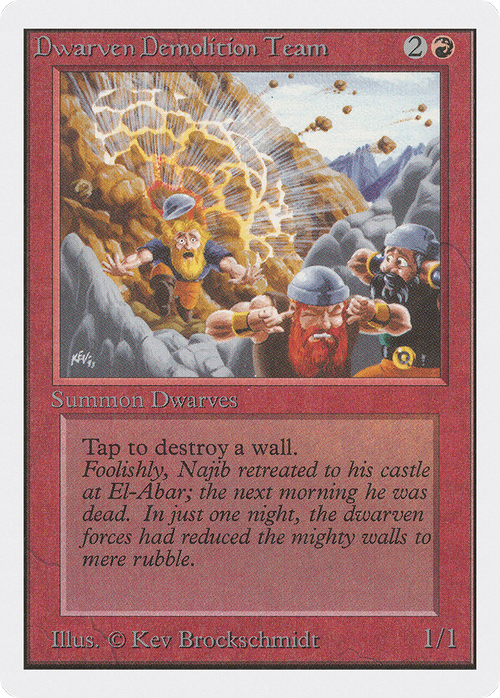 Dwarven Demolition Team (2ED-) - Unlimited Edition