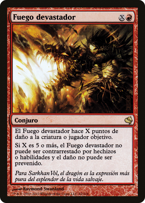 Banefire (Spanish) - "Fuego devastador" (PS11-092) - Salvat 2011