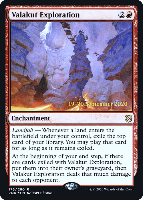 Valakut Exploration (PRE-175S) - Zendikar Rising Promos Foil
