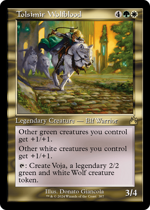 Tolsimir Wolfblood (Retro Frame) (RVR-387) - Ravnica Remastered