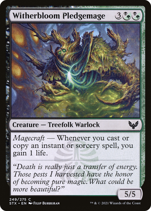 Witherbloom Pledgemage (STX-249) - Strixhaven: School of Mages Foil
