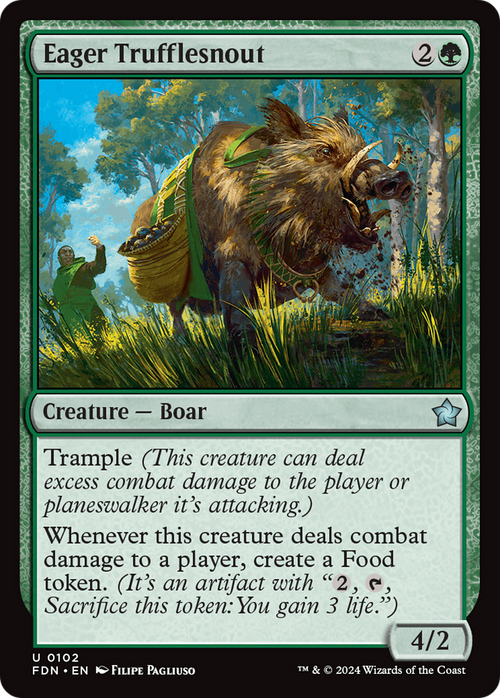 Eager Trufflesnout (FDN-102) - Foundations Foil