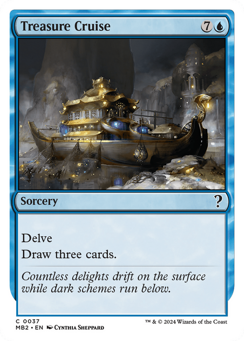 Treasure Cruise (White Border) (MB2-037) - Mystery Booster 2
