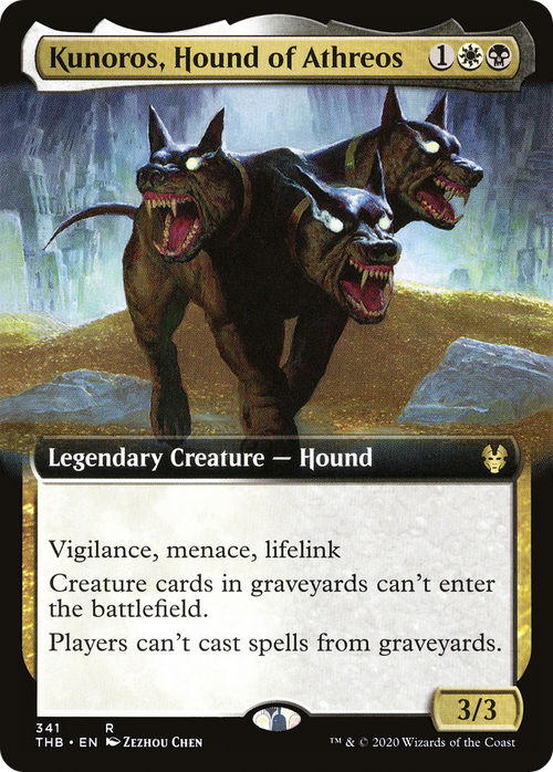 Kunoros, Hound of Athreos (Extended Art) (THB-341) - Theros Beyond Death: (Extended Art)