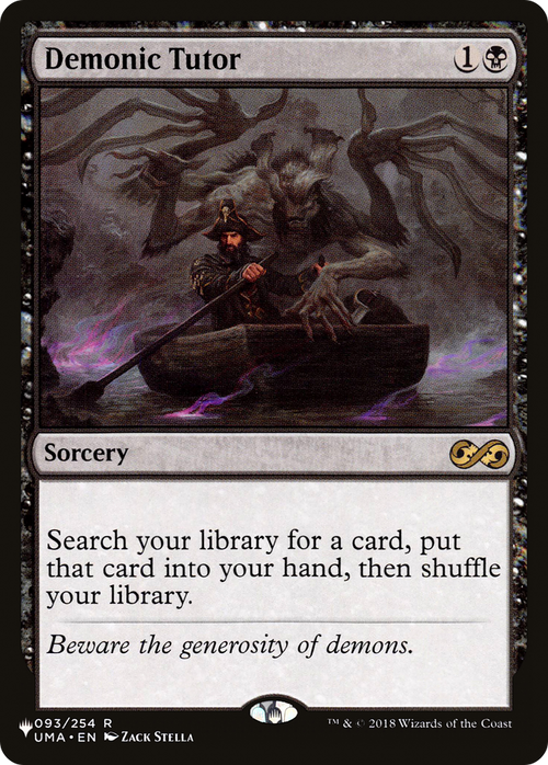 Demonic Tutor (UMA) (LIST-UMA-93) - The List