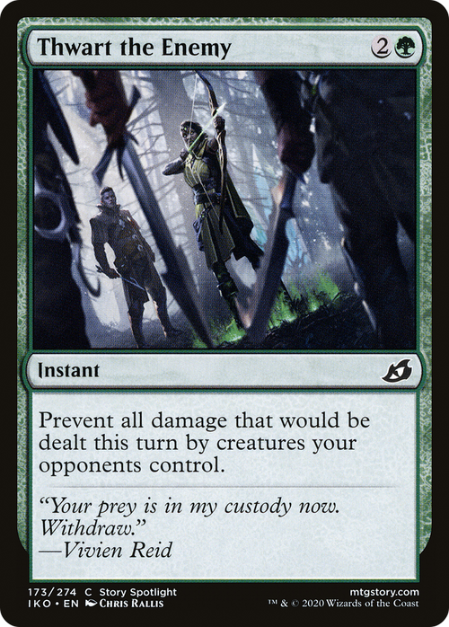 Thwart the Enemy (IKO-173) - Ikoria: Lair of Behemoths Foil