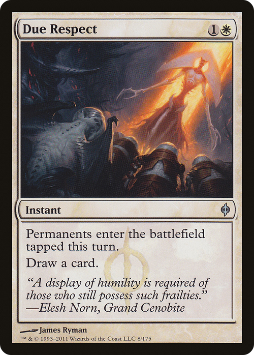 Due Respect (NPH-008) - New Phyrexia Foil