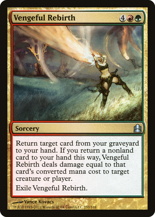 Vengeful Rebirth (CMD-233) - Commander 2011