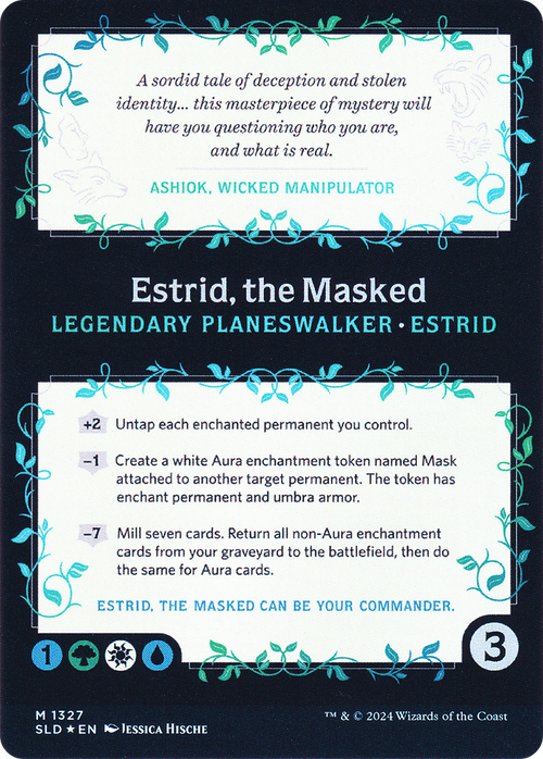 Estrid, the Masked (SLD-1327) - Secret Lair Drop (Borderless) Foil