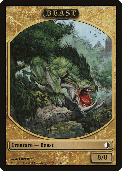 Beast Token (Multicolor) (ALA-010) - Shards of Alara Tokens