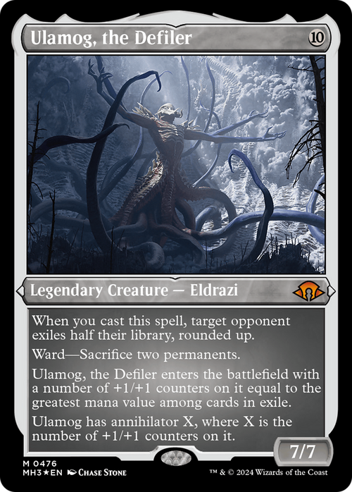 Ulamog, the Defiler (Foil Etched) (MH3-476) - Modern Horizons 3 Foil