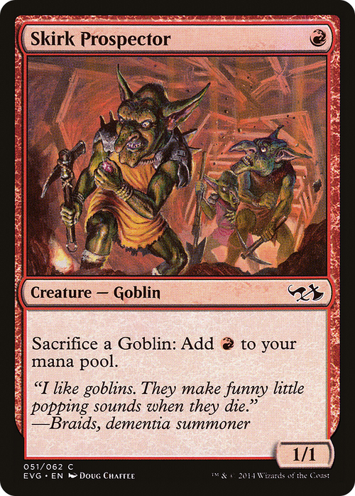 Skirk Prospector (DD3-051) - Duel Decks Anthology: Elves vs. Goblins