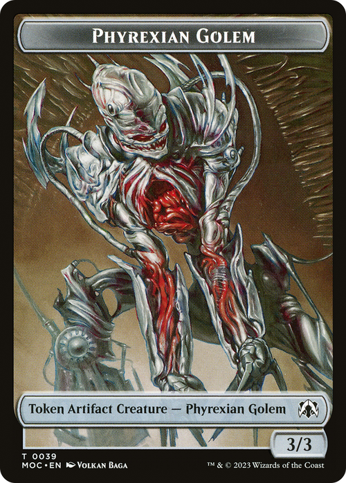 Phyrexian Golem (TMOC-039) - March of the Machine Commander Tokens