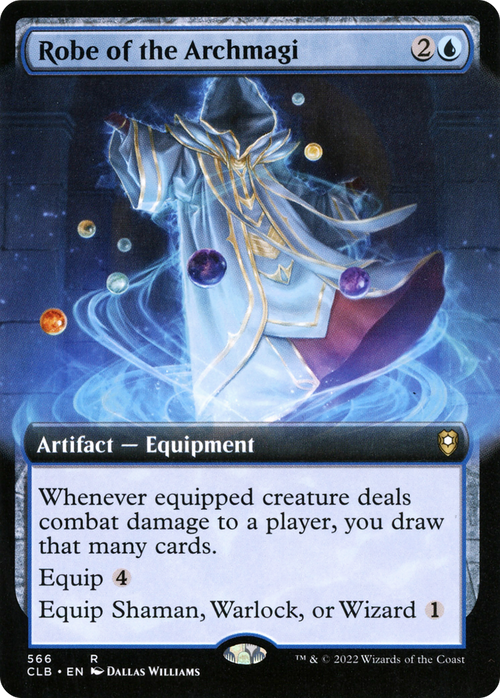 Robe of the Archmagi (Extended Art) (CLB-566) - Commander Legends: Battle for Baldur's Gate: (Extended Art)