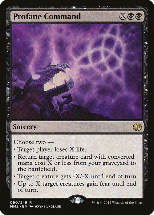 Profane Command (MM2-090) - Modern Masters 2015 Foil