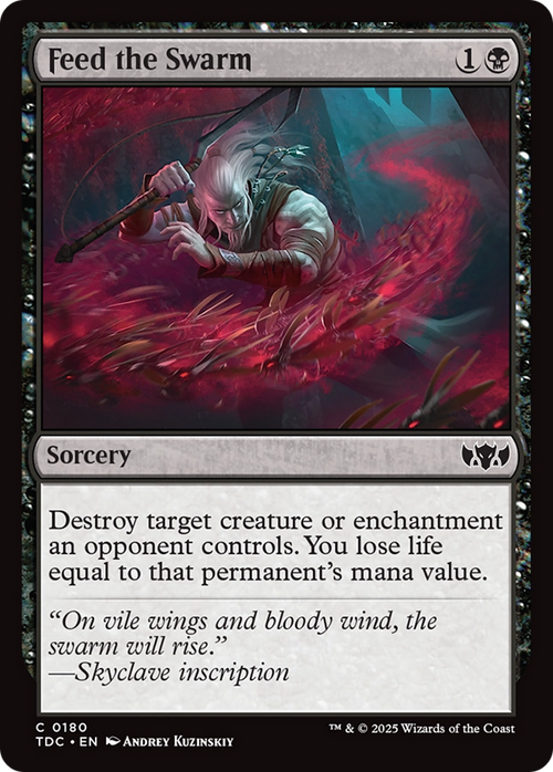 Feed the Swarm (TDC-180) - Commander: Tarkir: Dragonstorm