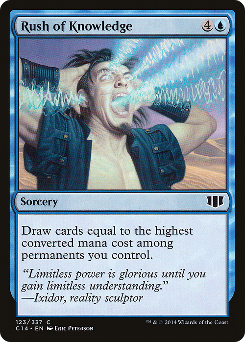 Rush of Knowledge (C14-123) - Commander 2014