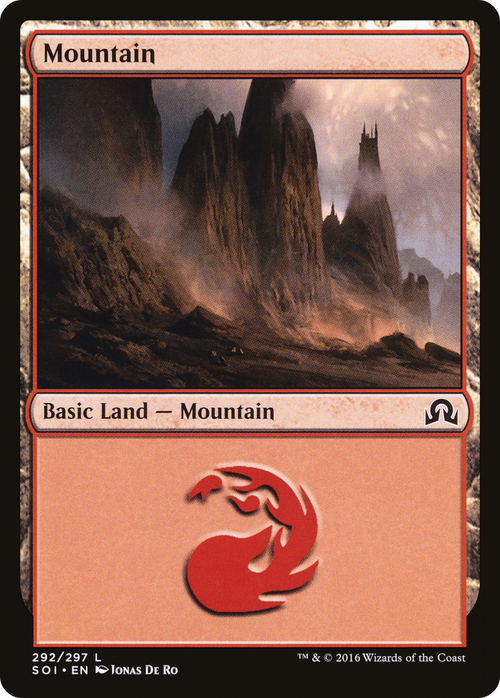 Mountain (292) (SOI-292) - Shadows over Innistrad Foil