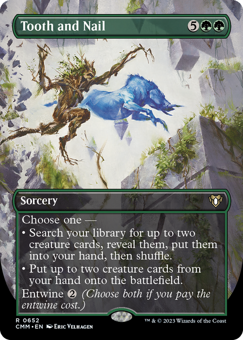 Tooth and Nail (Borderless) (CMM-652) - Commander Masters Foil