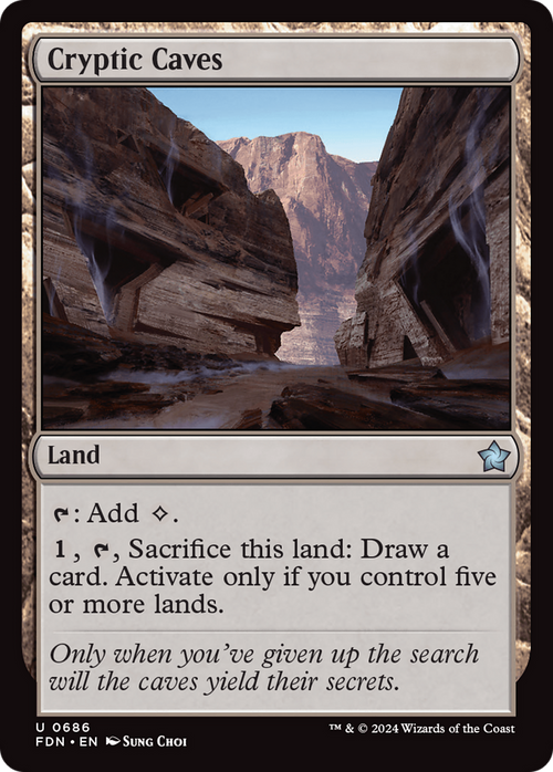 Cryptic Caves (FDN-686) - Foundations
