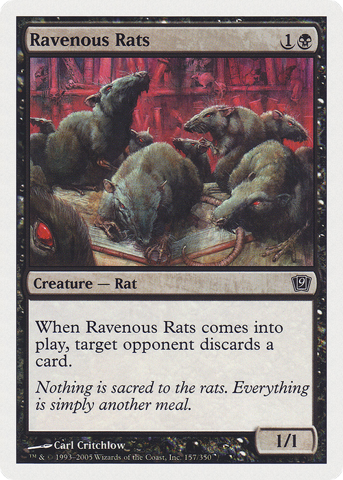 Ravenous Rats (9ED-157) - 9th Edition