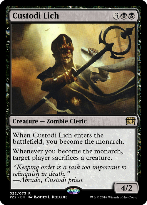 Custodi Lich (PZ2-022) - Treasure Chest Foil
