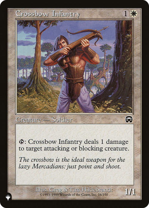 Crossbow Infantry (LIST-MMQ-16) - The List