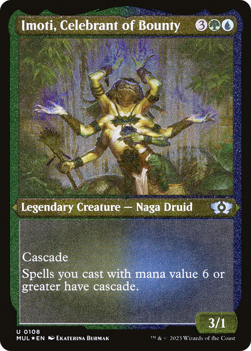 Imoti, Celebrant of Bounty (Foil Etched) (MUL-108) - Multiverse Legends Foil