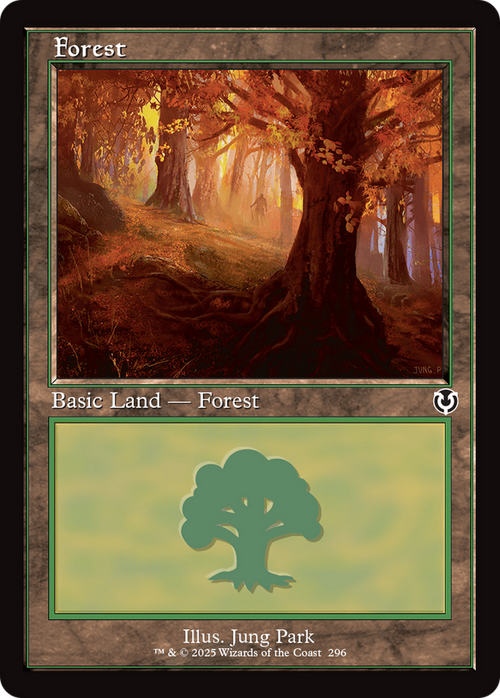 Forest (296) (Retro Frame) (INR-296) - Innistrad Remastered Foil