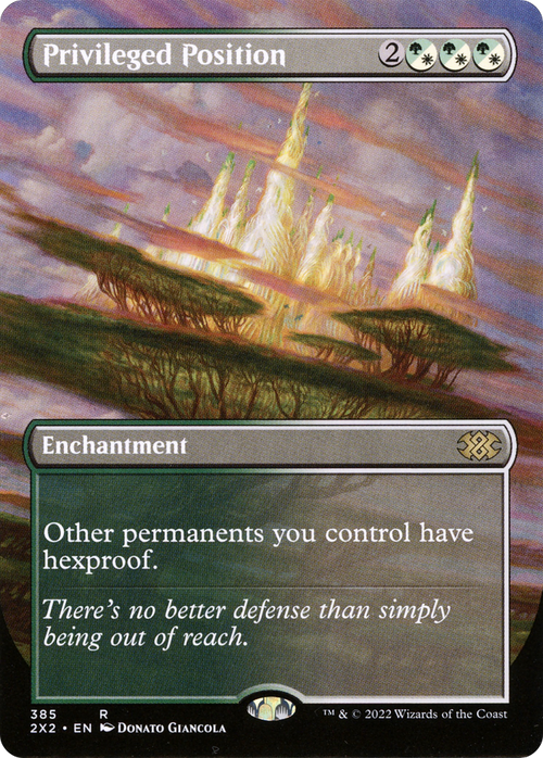 Privileged Position (Borderless) (2X2-385) - Double Masters 2022 Foil