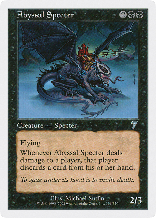 Abyssal Specter (7ED-116) - 7th Edition Foil