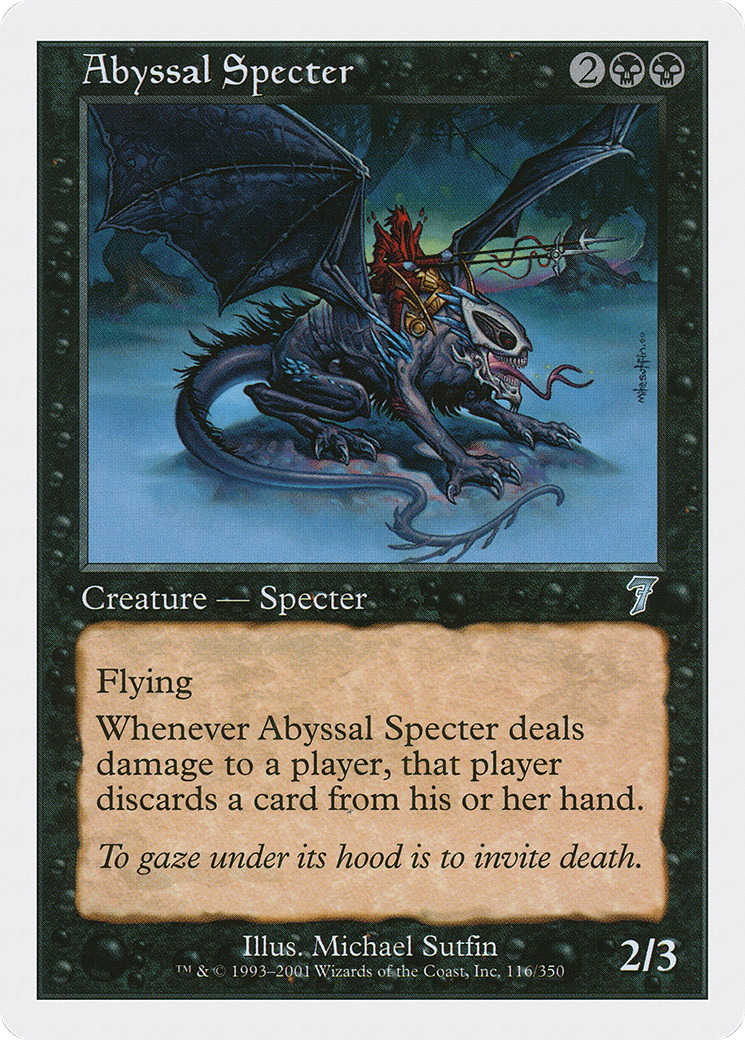 Abyssal Specter (7ED-116) - 7th Edition