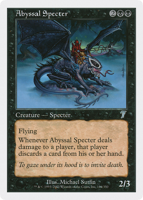 Abyssal Specter (7ED-116) - 7th Edition