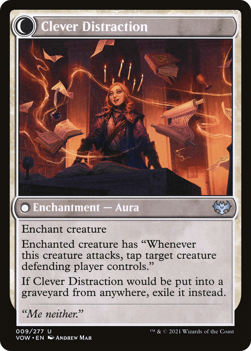 Distracting Geist (VOW-009) - Innistrad: Crimson Vow: (Double Faced Transform) Foil