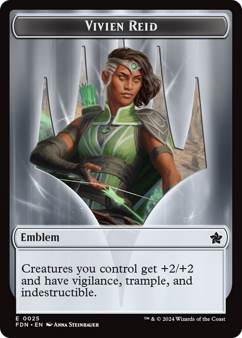 Vivien Reid Emblem (TFDN-025) - Foundations Tokens Foil