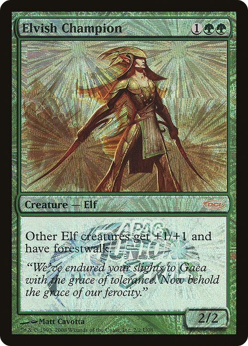 Elvish Champion (Junior APAC Series) (JSS-2U08) - Junior APAC Series Foil