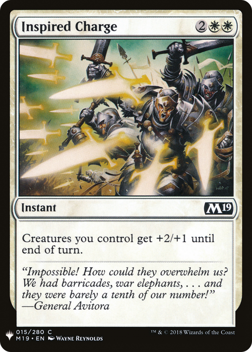 Inspired Charge (LIST-M19-15) - The List