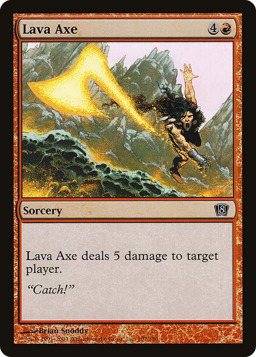 Lava Axe (8ED-197) - 8th Edition Foil