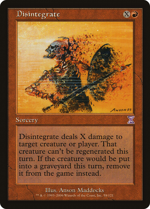 Disintegrate (TSB-058) - Time Spiral Timeshifted Foil