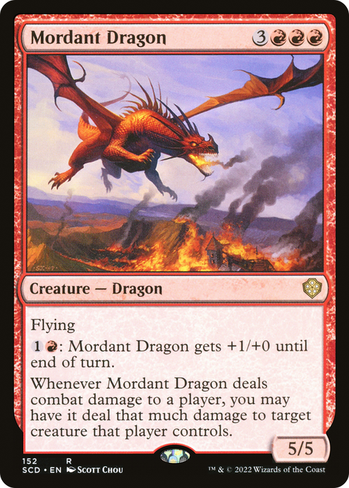 Mordant Dragon (SCD-152) - Starter Commander Decks
